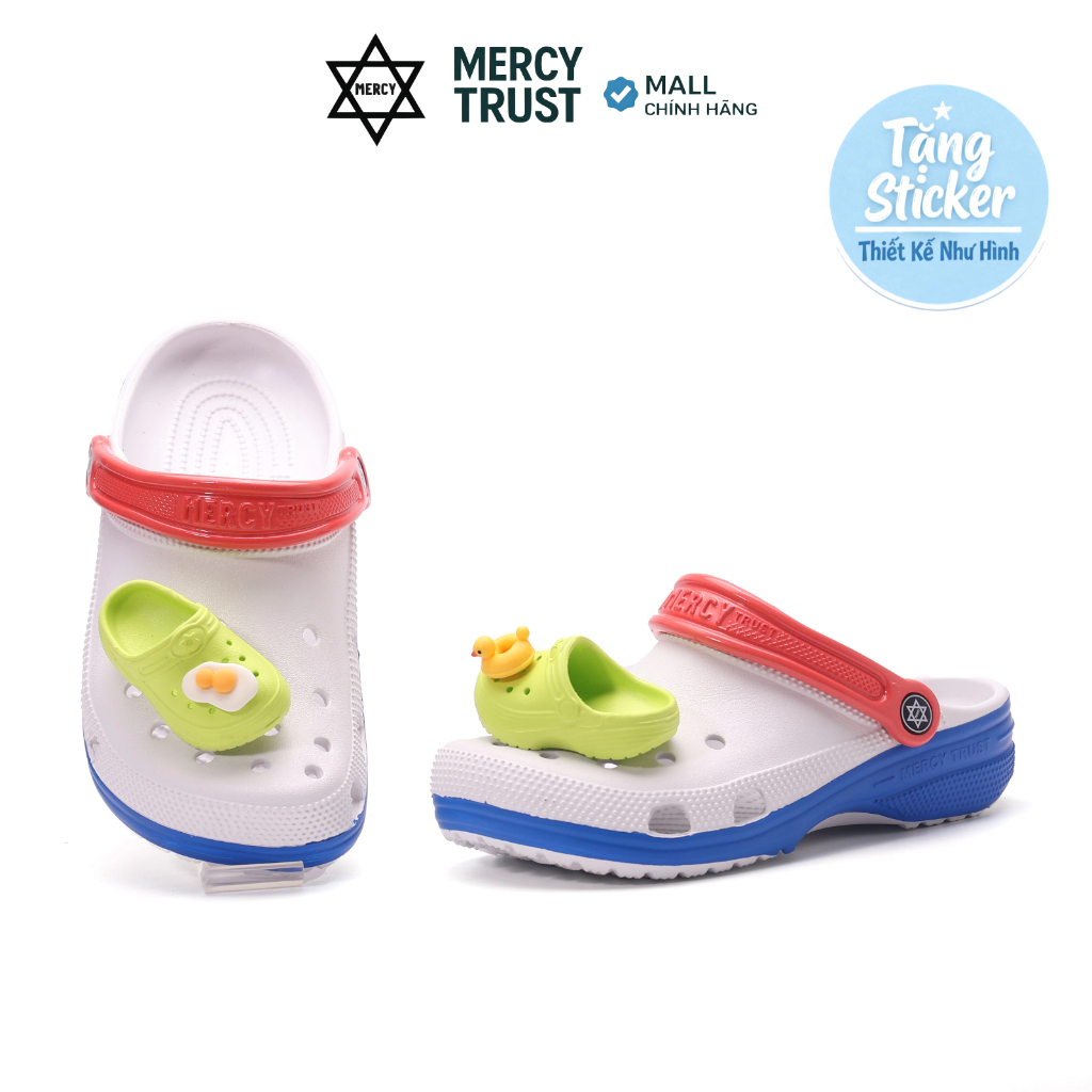 [MC38-No Box] Dép sục MERCY TRUST Basic biển xanh mùa hè – siêu phẩm dành cho những chuyến du lịch b