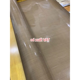Vải chịu nhiệt Teflon màu nâu PTFE fabric (có keo và không keo)
