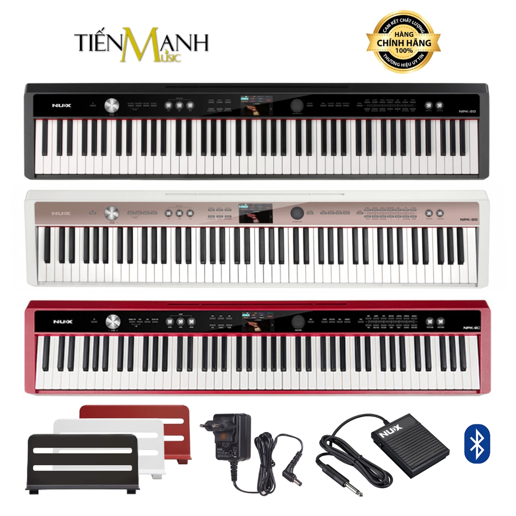 [Chính Hãng] Đàn Piano Điện NUX NPK-20 - LCD Screen 88 Key Scale Portable Digital Kết Nối Bluetooth 