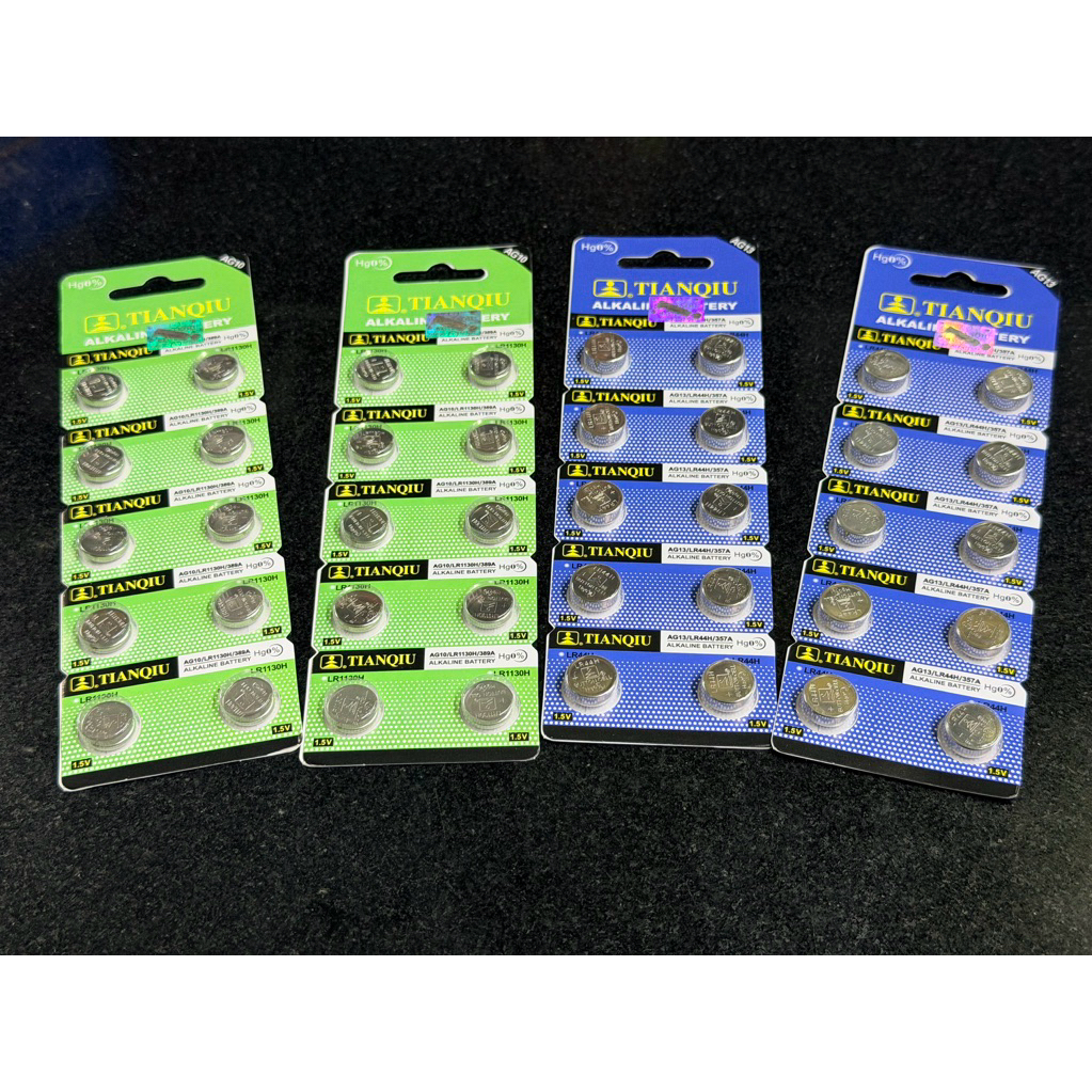 1 vỉ 10 viên pin cúc áo, pin cúc áo AG13 và pin AG10