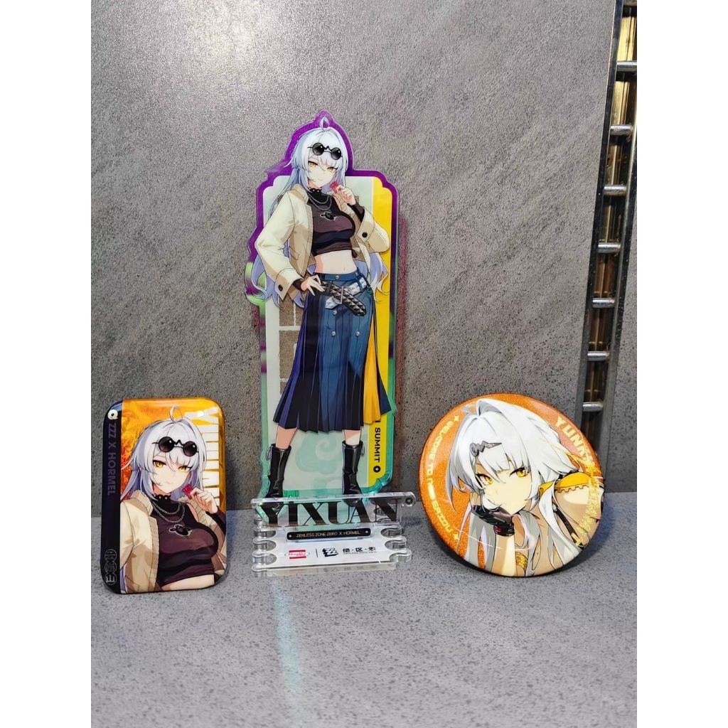 (Limited Collab) Ju Fufu Yixuan ZZZ Standee, huy hiệu, sticker - Zenless Zone Zero