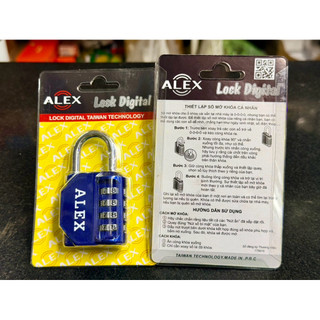 Ổ khoá số tiện lợi, ổ khoá mật mã 4 số Alex -2 loại