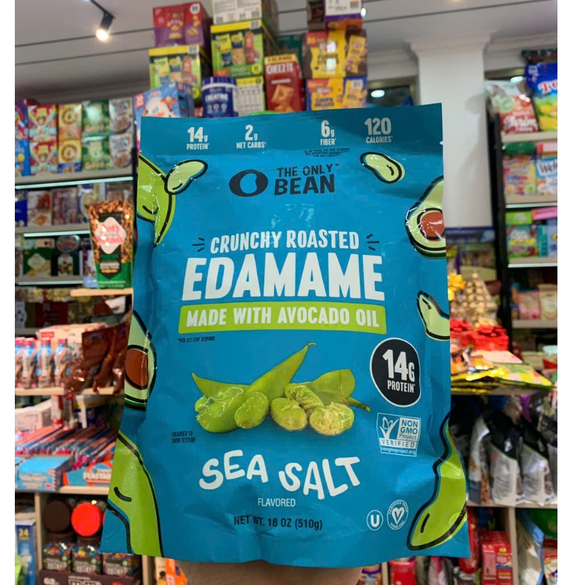 🍟🥑🧴 🧂SNACK ĐẬU NÀNH LÔNG NHẬT RANG DẦU BƠ ÁO MUỐI BIỂN CỦA MỸ THE ONLY BEAN CRUNCHY ROASTED EDAMAME 