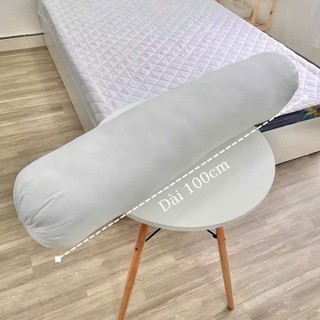 Ruột Gối Ôm kích thước 35x100cm ruột ôm trắng bông gòn tinh khiết có dây rút 2 đầu