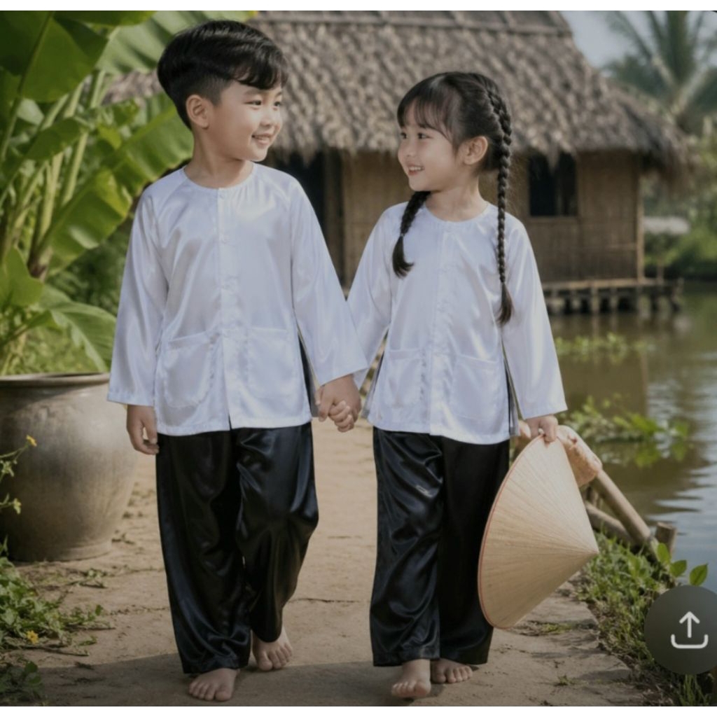 Bà ba trắng quần đen cho bé 7_45kg