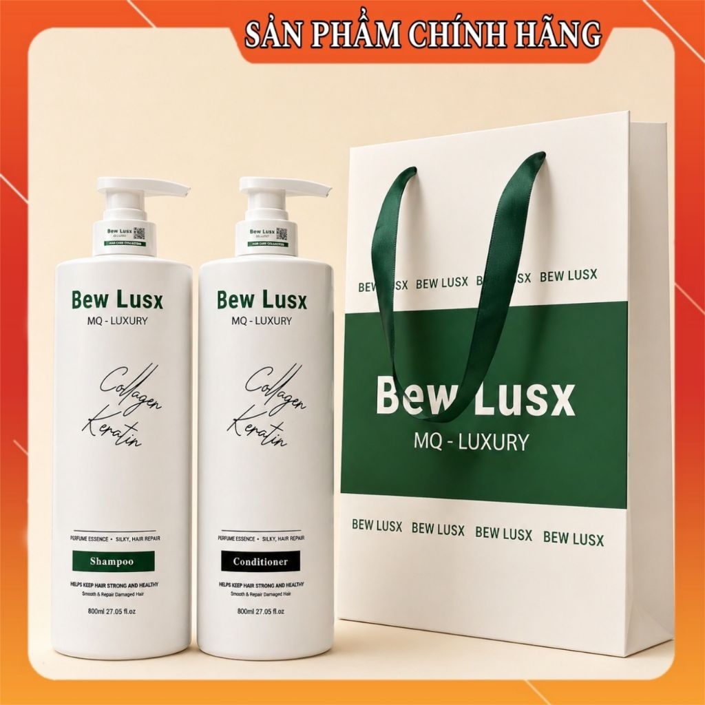 (Hàng salon) cặp dầu gội Bew lusx MQ luxury 800ml