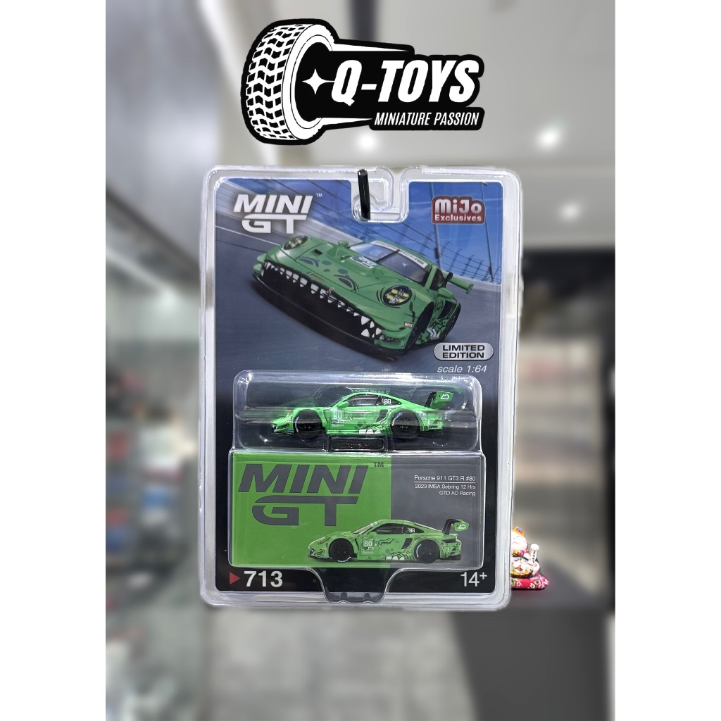 qtoys Xe mô hình MiniGT Porsche Rexy 911 GT3 R ( Bản CARD ) tỉ lệ 1:64