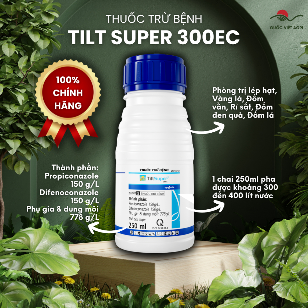 Thuốc trừ bệnh TILT SUPER 300EC (chai 250ml) - Chính Hãng Syngenta