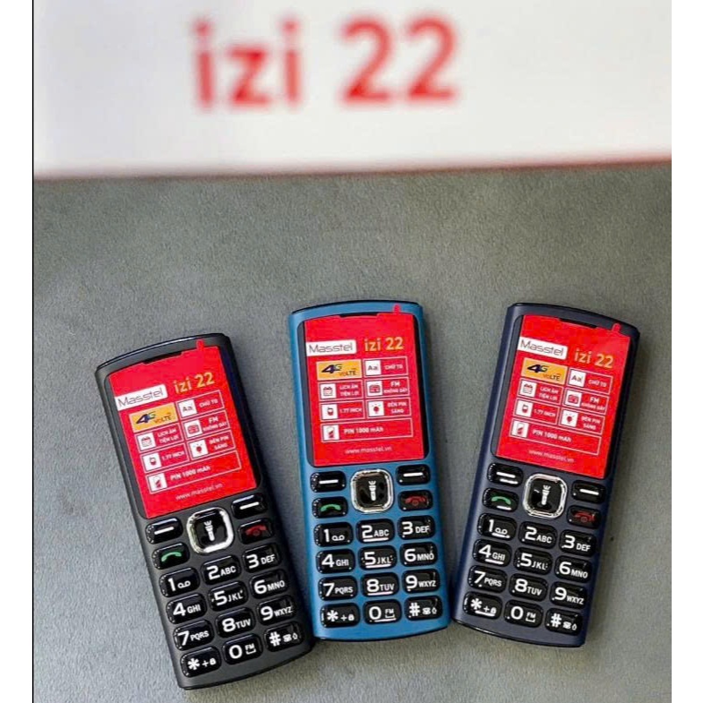 ĐIỆN THOẠI MASTEL IZI 22 – PIN TRÂU, 2 SIM, LOA TO, GIÁ RẺ
