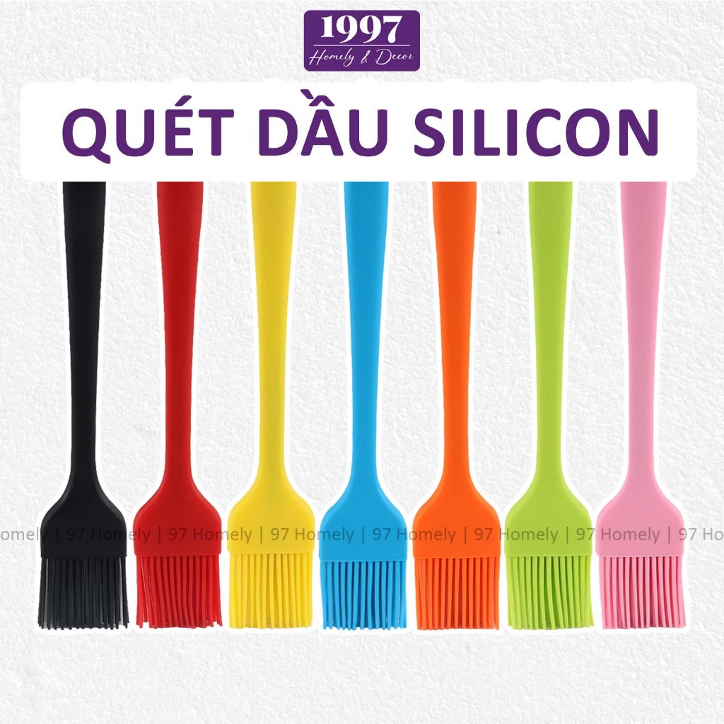 Quét Dầu Silicone (Lõi Inox304 Chống Gỉ) 97HOMELY Spatula Quét Dầu Làm Bánh DT240500601