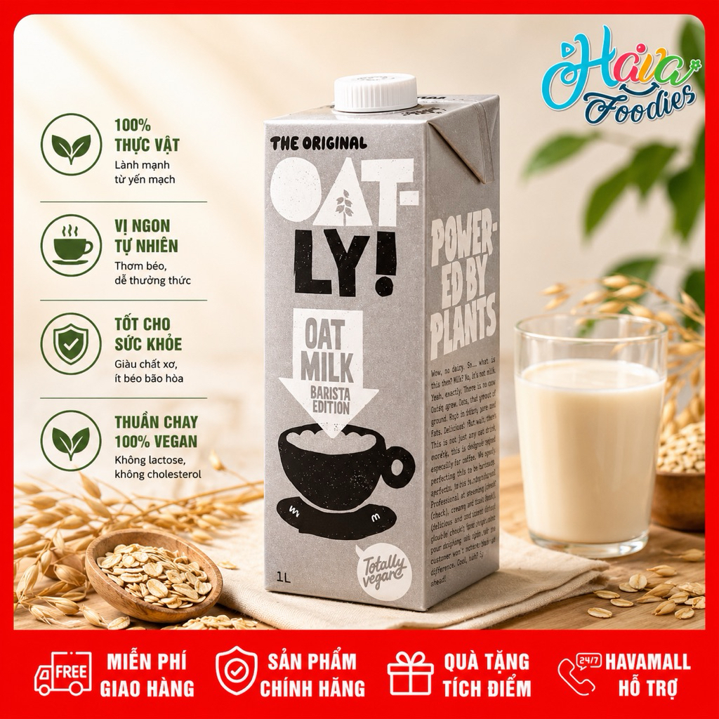 Sữa Yến Mạch Oatly Barista Edition 1L