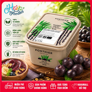 Quả Acai Xay Nhuyễn Đông Lạnh Ponthier 1KG – Acai Berries Puree