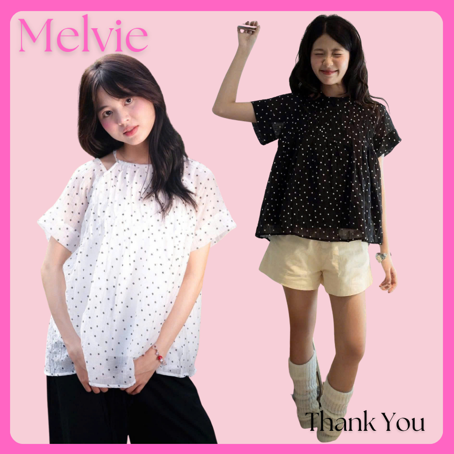 PAMI TOP - Melvie Fashion -  ÁO BABYDOLL HOA NHÍ XINH XẮN