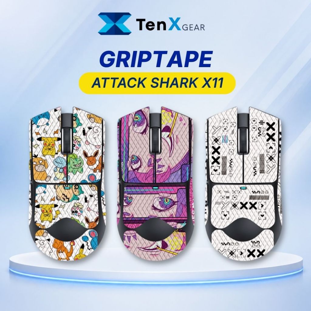 Miếng Dán Grip Tape Chống Trượt Chuột Attack Shark X11 - Griptape AttackShark X11