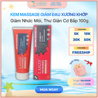 Lanzf Kem Massage Giảm Đau Xương Khớp, Kem Xoa Bóp Xương Khớp Giảm Mỏi Cổ Vai Gáy, Gel Giảm Đau Thư Giãn Cơ 100g