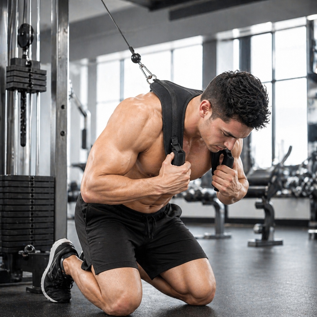 Đai Tập Bụng Kéo Cáp Ab Crunch Strap | Đai Đeo Vai Tập Gym, Phụ Kiện Tập Cơ Bụng Hiệu Quả