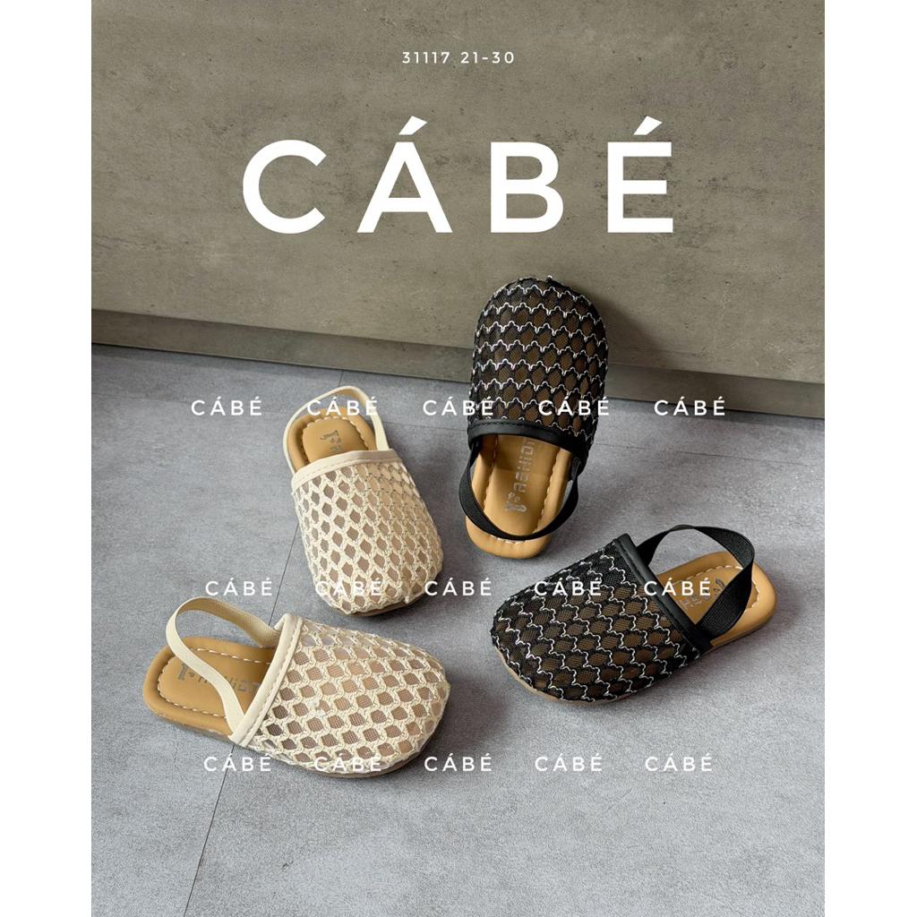 CB31117: Dép lưới tiểu thư cực sang cho bé gái