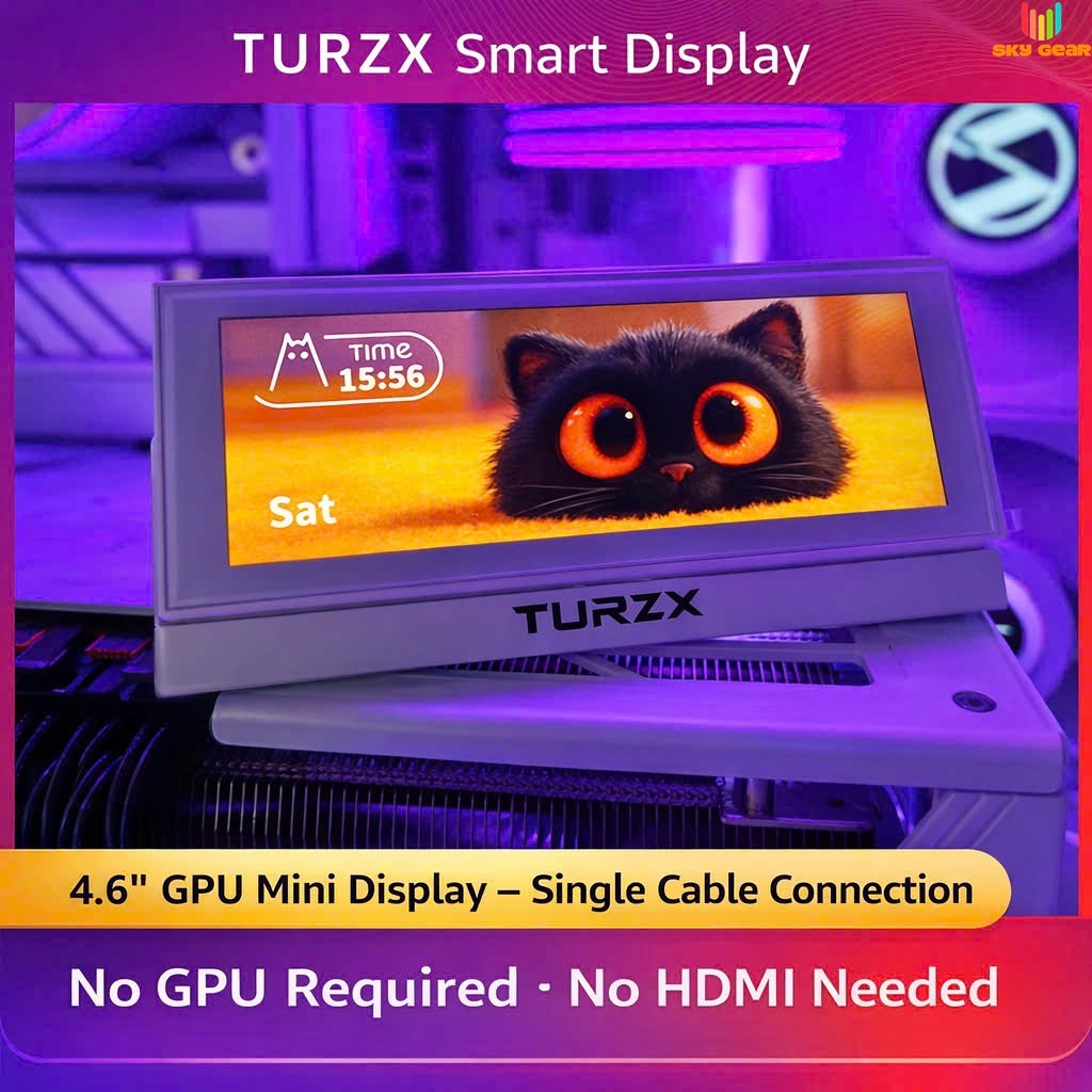 Màn hình hiển thị thông số máy tính 4.6 Inch IPS  - Không cần AIDA64