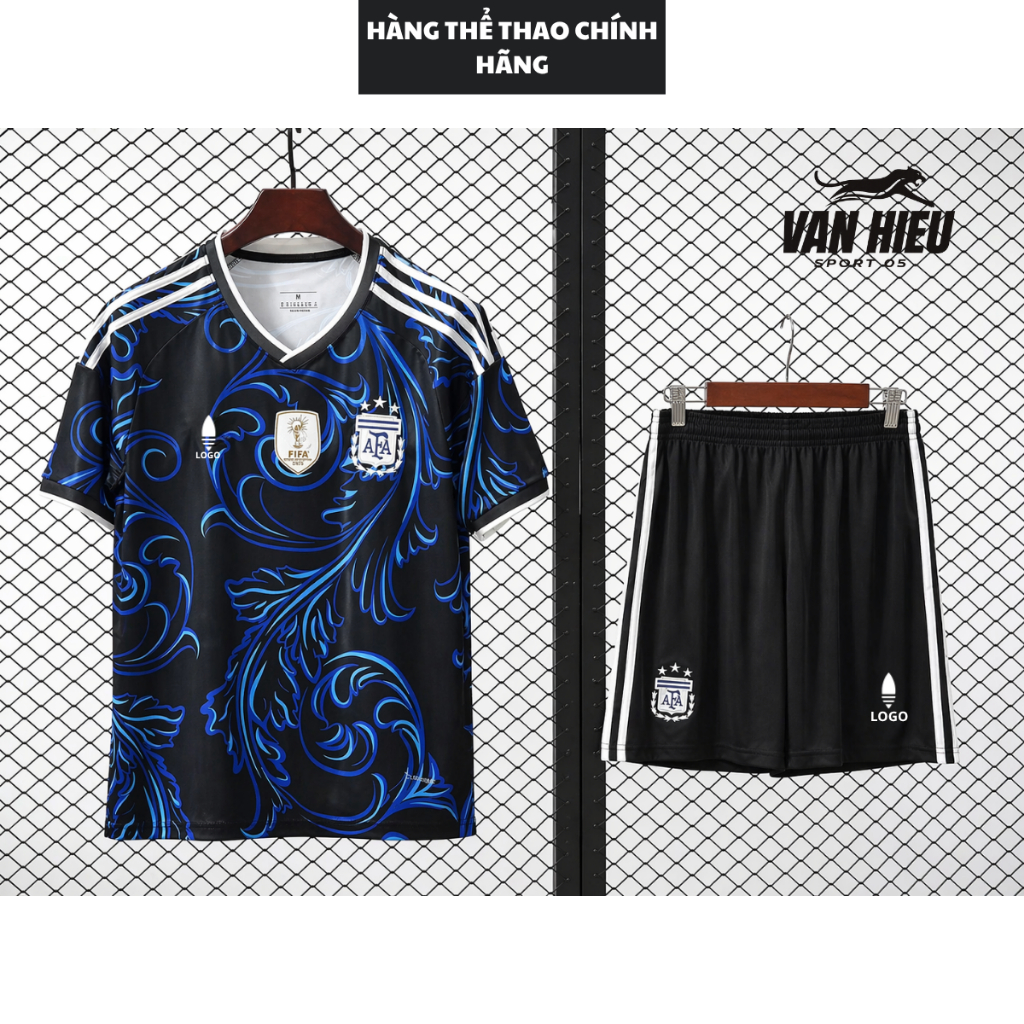 Bộ Quần Áo Bóng Đá Đội Tuyển Argentina WC 2026 - Vải Polyester Gai Thái Cao Cấp - VH SPORT
