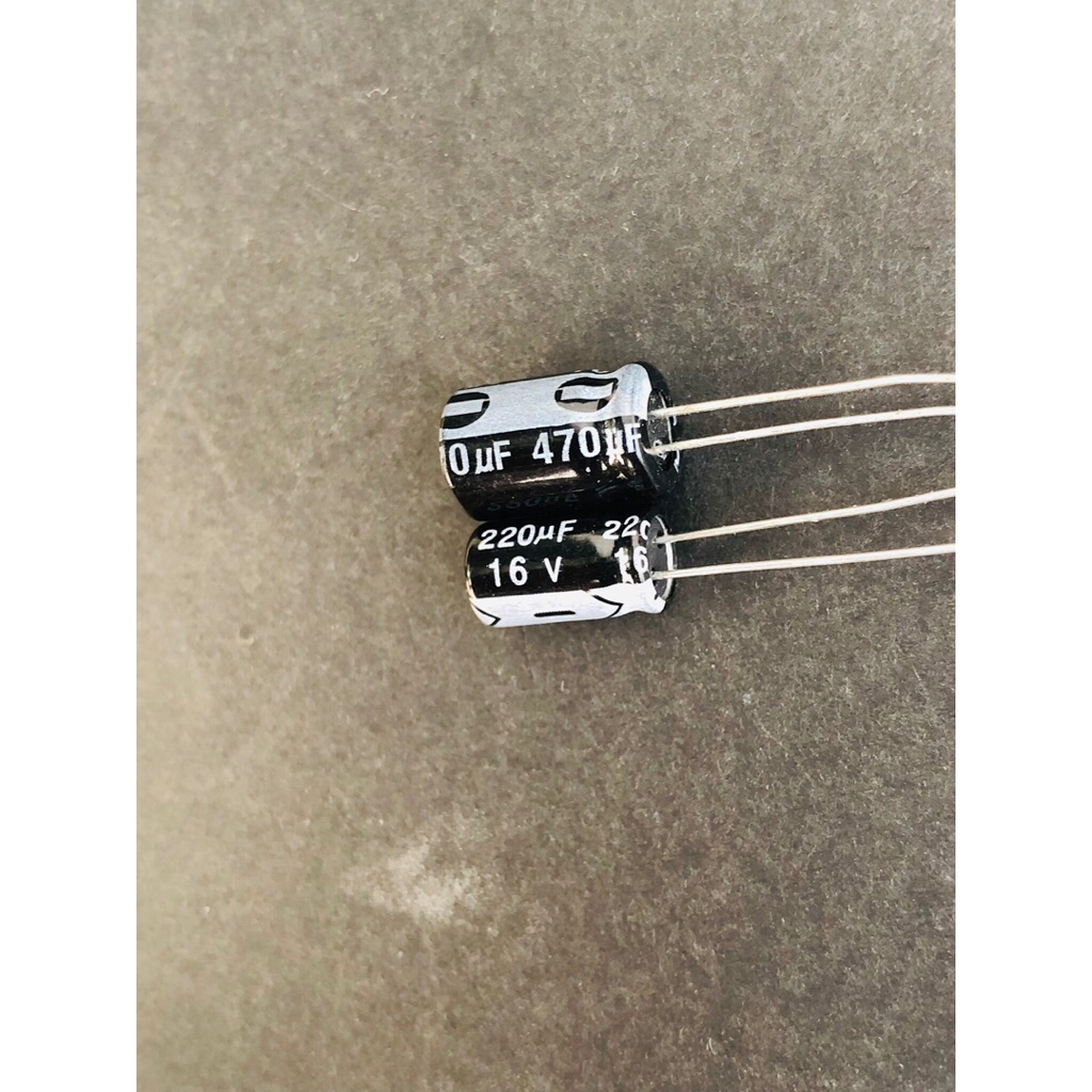 Tụ Hoá 220uF/16v và 470uF/16v hàng mới
