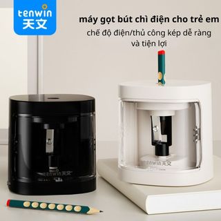 MÁY GỌT BÚT CHÌ ĐIỆN TENWIN  – GỌT NHANH, SẮC, TIỆN LỢI | ,Sạc Lần Dùng ĐượcHơn 300 Lần Gọt.