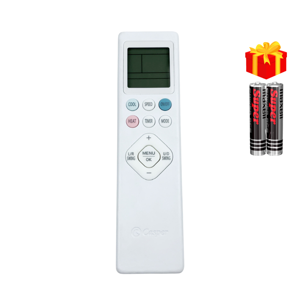 Điều khiển điều hòa CASPER Mã 01 hàng theo máy, remote máy lạnh CASPER 09IS35 - ĐT Bích Thuỷ