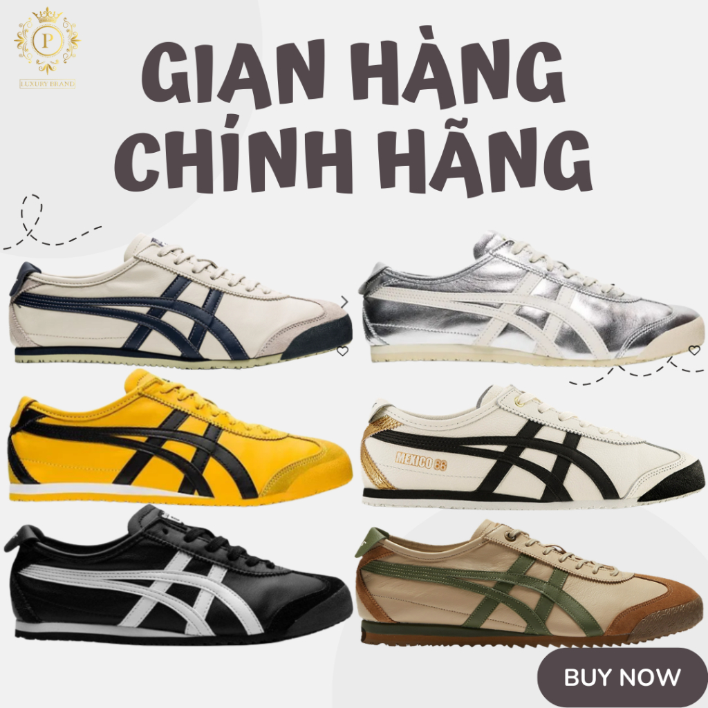 [𝙎𝘼𝙇𝙀 Chính Hãng] Giày Sneaker Onitsuka Tiger Mexico 66 Basic Nam Nữ AUTHENTIC