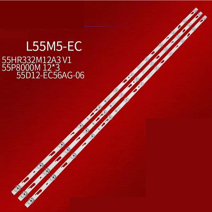 Samsung 55AU7002 (thay thế ko đúng mã) - Bộ 3 cây 12 led cho tivi Samsung 55AU7002 55HR332M12A3 V1