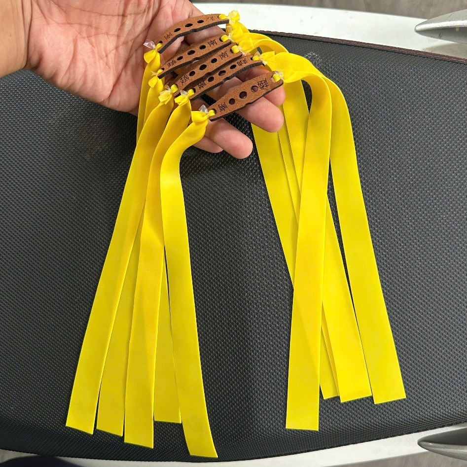combo 5-10 dây precise 0.55 full tay màu vàng, dây thun cao su dài 25cm kéo full tay precise ( hàng 