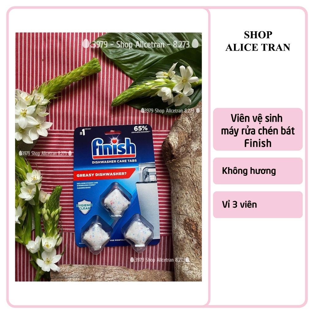 [HCM] Viên vệ sinh máy rửa chén bát Finish