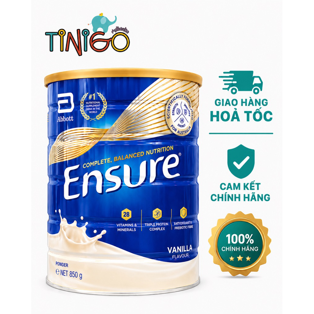 (Date 2027) Sữa Ensure Úc 850g - Hàng Úc