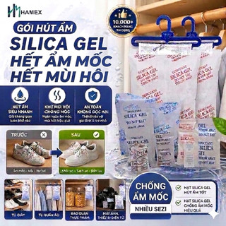 Hamex Gói Hút Ẩm Silica Gel 1g–1000g | Chống Ẩm Mốc, Khử Mùi Giày Dép, Bảo Quản Thực Phẩm, Máy Ảnh