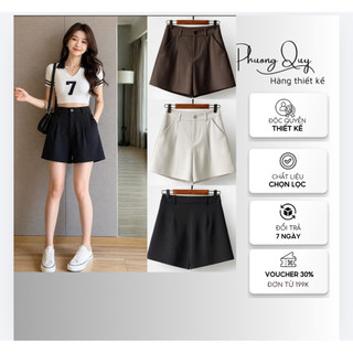 [Q33]Quần short , quần đùi nữ ống rộng lưng cao chất liệu cao cấp form siêu xinh