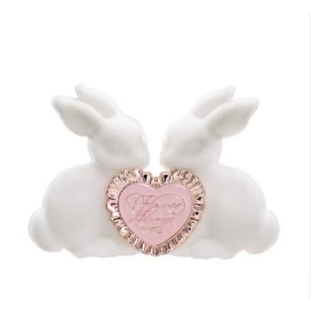 kẹp thỏ bunny flowers knows trắng