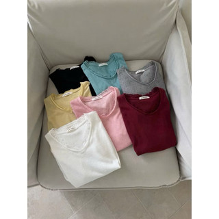 Áo phông giấy phối ren QCL1
