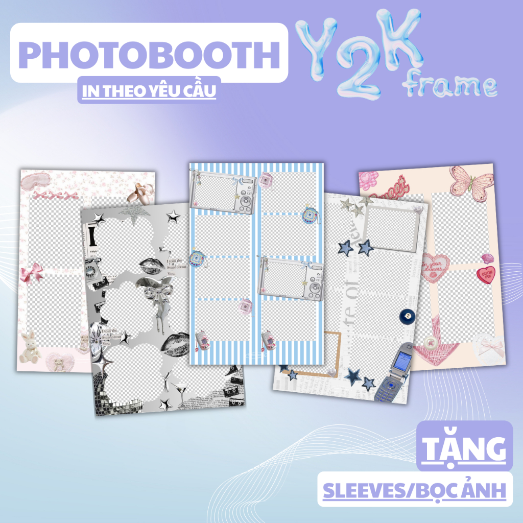 [PHOTOBOOTH-PHOTOMACTIC]  In ảnh Photobooth / Minibooth theo yêu cầu ( khung thiết kế  Y2K Frame )