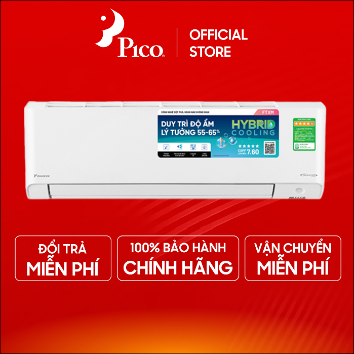 Điều hòa/ Máy lạnh Daikin 2 chiều Inverter 9.200 BTU FTXM25XVMV