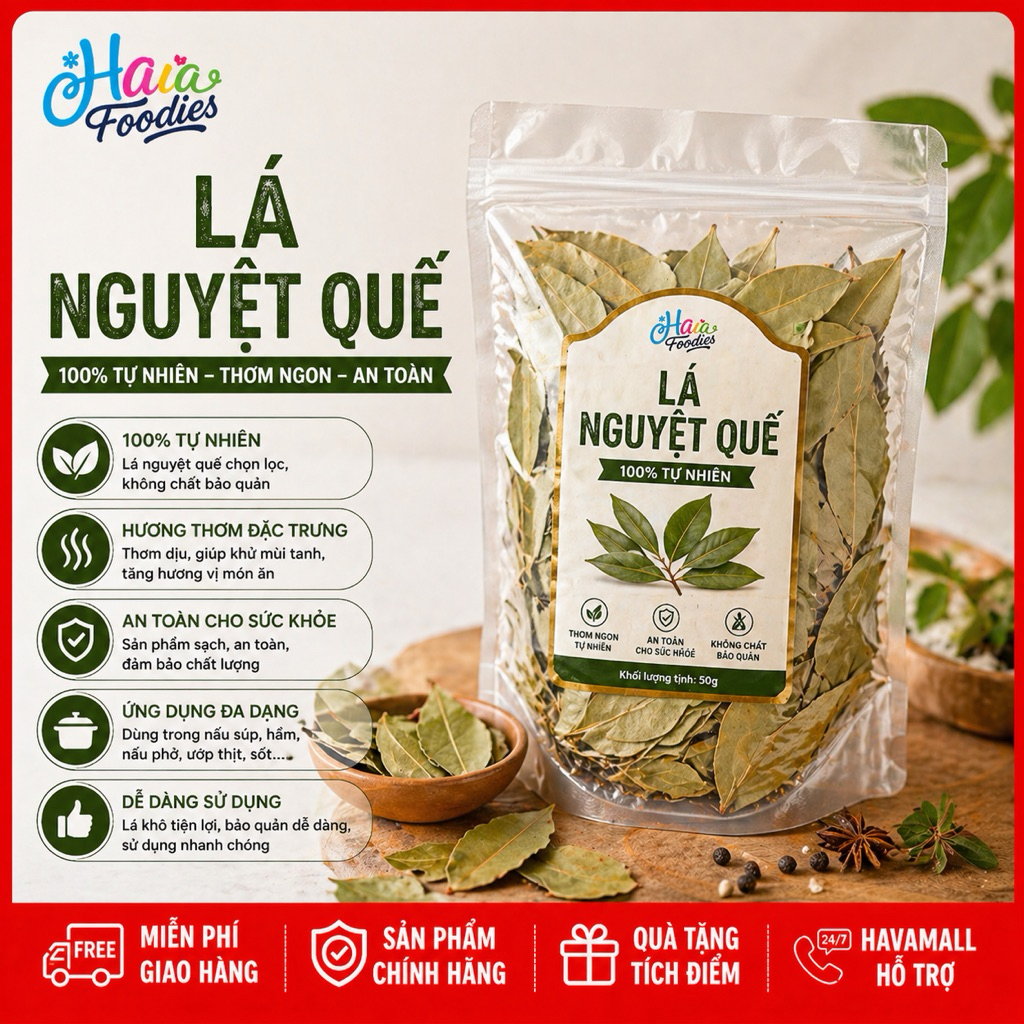 [Kèm Công Thức] Lá Nguyệt Quế Khô 10gr