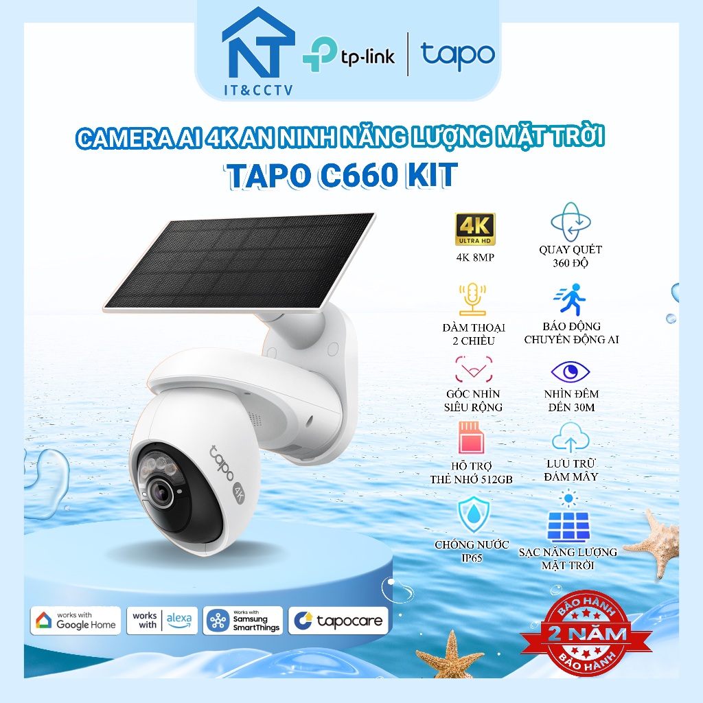 [Tapo Chính Hãng] Camera AI Ngoài Trời C660 KIT 4K – Xoay 360° PTZ, Pin + Năng Lượng Mặt Trời, Cảnh 
