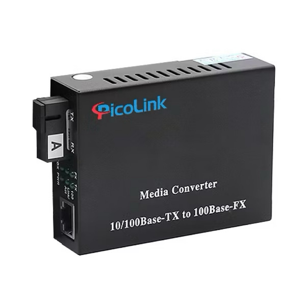 Bộ chuyển đổi quang điện 1 sợi 10/100/1000M, Converter PicoLink PL-GS-01A/B tốc độ 1G hàng Picolink 