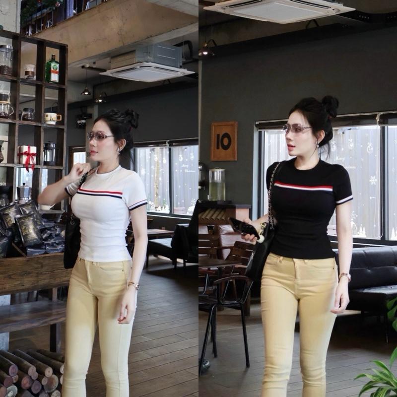 [BOZIP CHUẨN] Áo Thun Ôm body Có Phối Viền Sọc , Tạo Điểm  Nhấn Phong Cách Trẻ Trung . | BigBuy360 - bigbuy360.vn