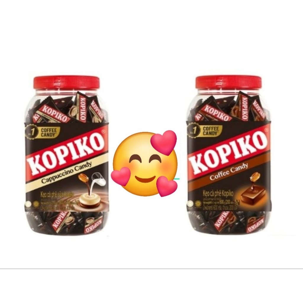 Sỉ 1 Thùng (6 Hũ) Kẹo Cà Phê Đen Kopiko/Hũ Sữa Kopiko 560g Date 2027
