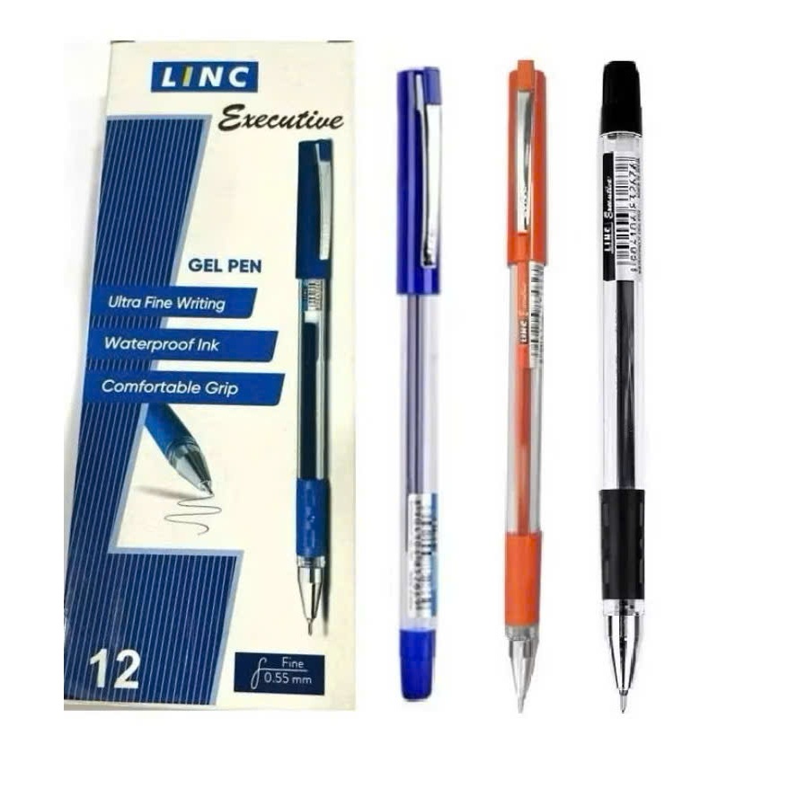 Bút gel có nắp LINC Executive thân trong suốt