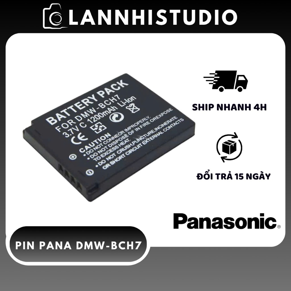 Pin Panasonic DMW-BCH7 Cho Lumix FP1 FP2 FP3 TS10 FT10 - Pin Sạc Máy Ảnh Compact