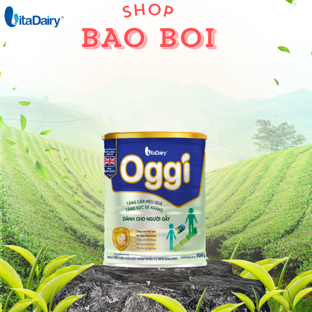 Oggi người gầy, sản phẩm cho người biến ăn, kém hấp thu, hổ trợ lên cân Vitadairy.