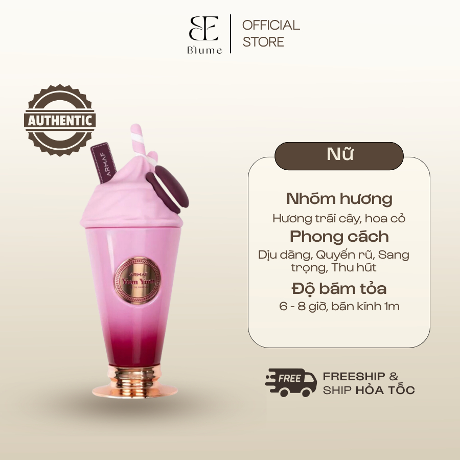 [ Mẫu Thử 10ML ] Nước hoa Nữ Delights Yum Yum EDP mùi thu hút - Blume Tiệm Nước Hoa