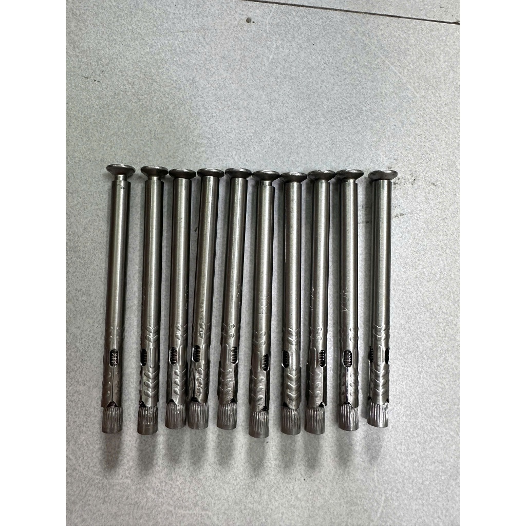 (COMBO 10 CHIẾC) VÍT NỞ 6 dài 10cm, vít nở 6 dài 8cm  đầu phẳng chữ thập, tắc kê thép không gỉ 304 g