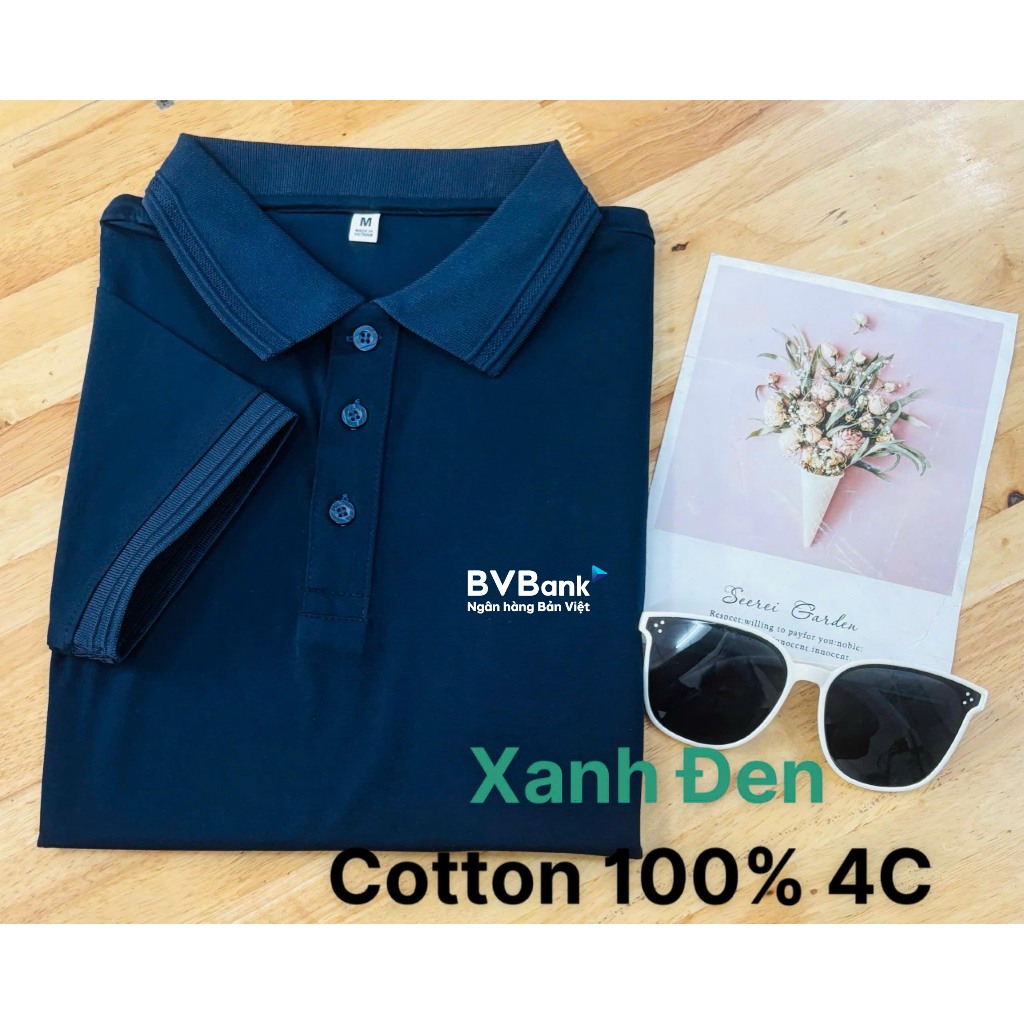 Áo thun đồng phục Ngân hàng  Bản việt BVBANK cotton 100% compact chỉ in ngực - XFOX