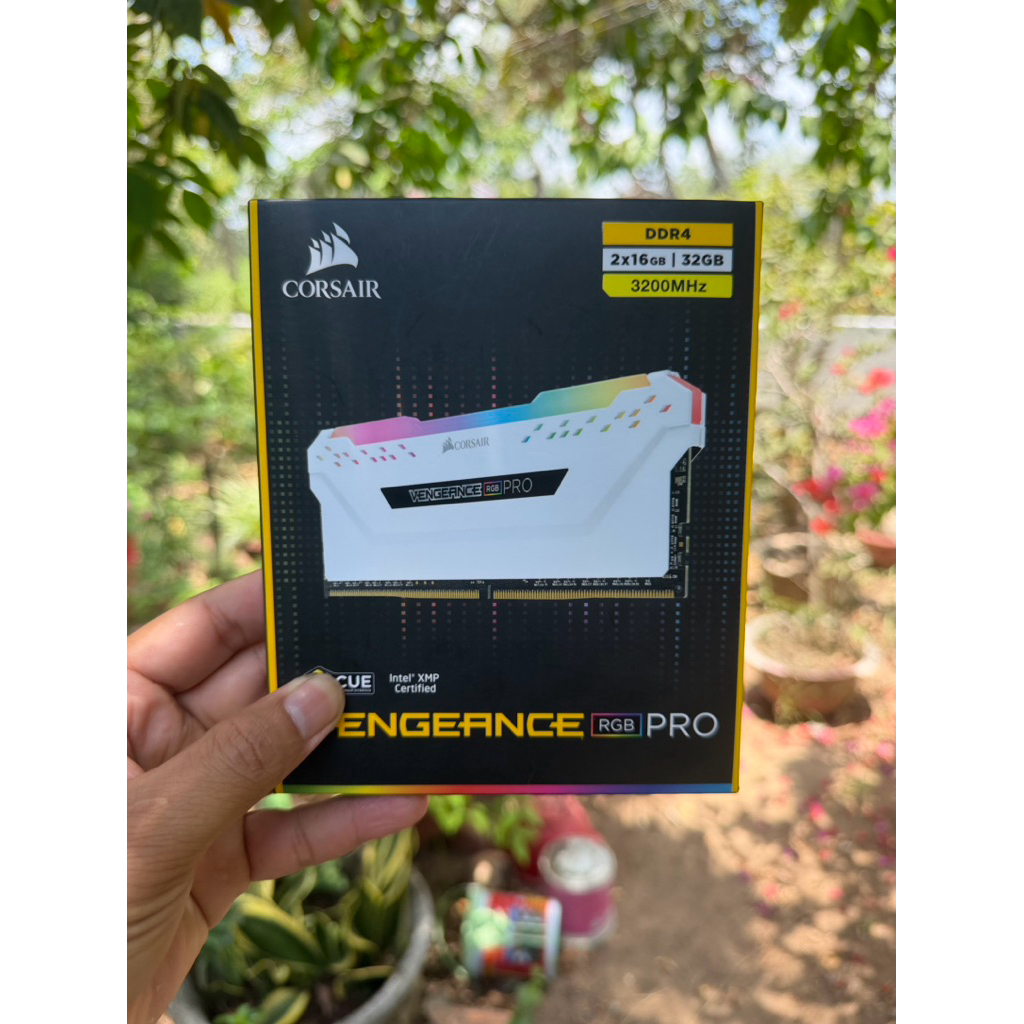 [ Cũ ] Ram Vengeance Pro RGB Kit 32gb 16X2 Buss 3200 Ddr4