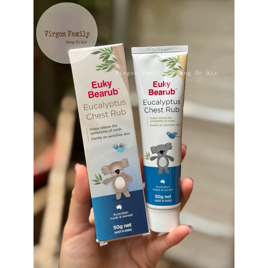 Dầu ấm khuynh diệp Euky Bearub Eucalyptus Chest Rub 50g